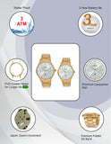 Maxima Pair Analog Watch For Couple 71681/71701CMPY