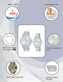 Maxima Pair Analog Watch For Couple 71743/71763CMPI
