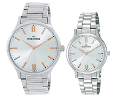 Maxima Pair Analog Watch For Couple 71743/71763CMPI