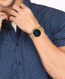 Maxima Kolar Antique Gold WaterProof Analog Watch For Men 73003CMGH