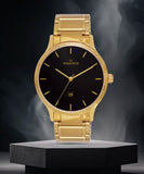 Maxima Kolar Antique Gold WaterProof Analog Watch For Men 73004CMGH