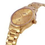 Maxima Kolar Antique Gold Waterproof Analog Watch For Women 73010CMLH
