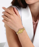 Maxima Kolar Antique Gold Waterproof Analog Watch For Women 73010CMLH