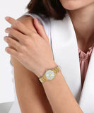 Maxima Kolar Antique Gold Waterproof Analog Watch For Women 73011CMLH