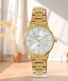Maxima Kolar Antique Gold Waterproof Analog Watch For Women 73011CMLH