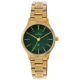 Maxima Kolar Antique Gold Waterproof Analog Watch For Women 73012CMLH