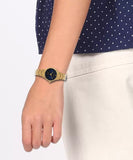 Maxima Kolar Antique Gold Waterproof Analog Watch For Women 73013CMLH