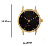 Maxima Kolar Antique Gold Waterproof Analog Watch ForWomen73014CMLH