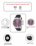Maxima EGO Men Purple Dial Analogue Watch - E-01066LAGC