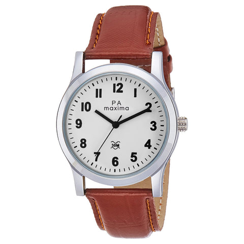 Maxima ATTIVO Men White Dial Analogue Watch - O-44688LMGI