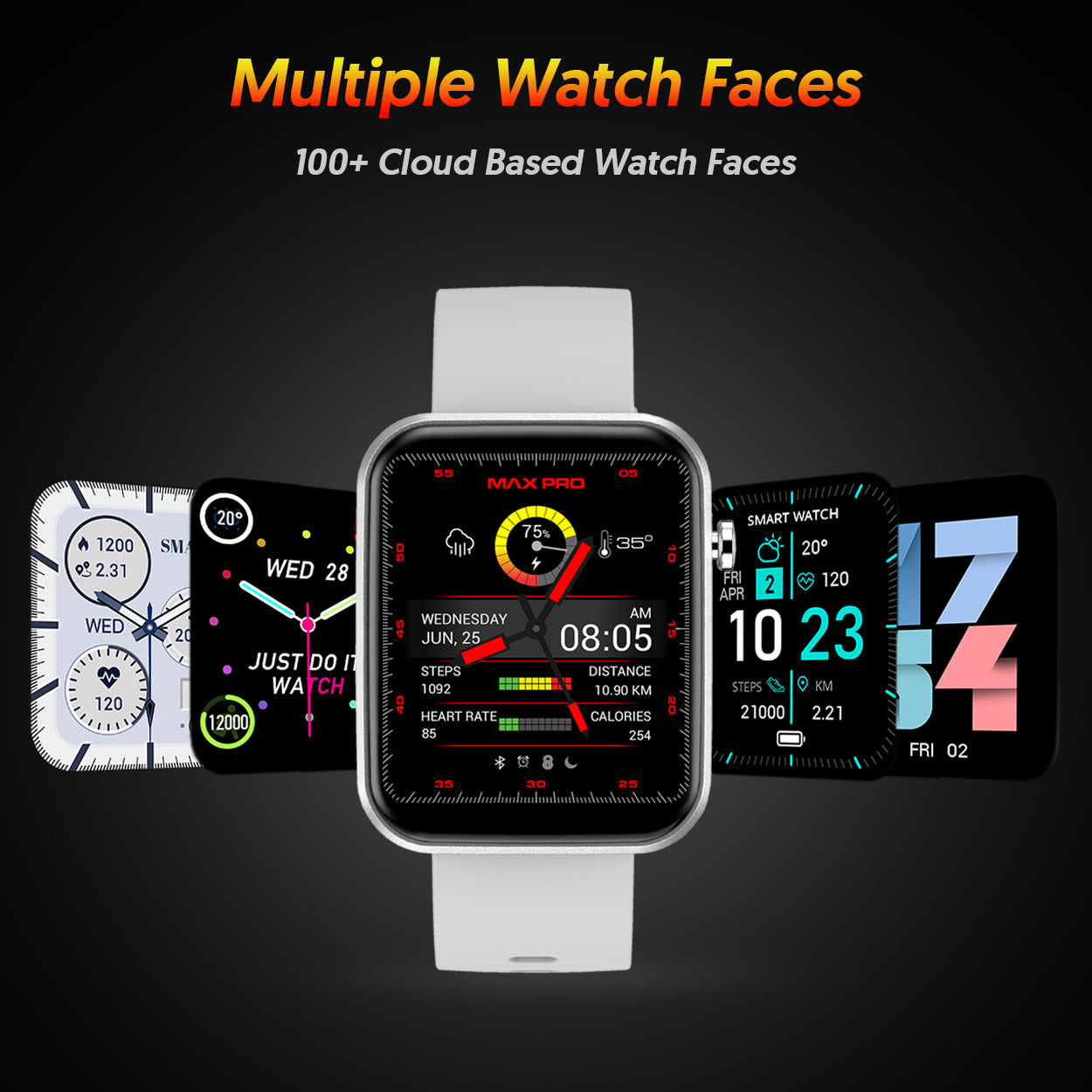 Max Pro Vibe 1.69" Fitness Smart Watch